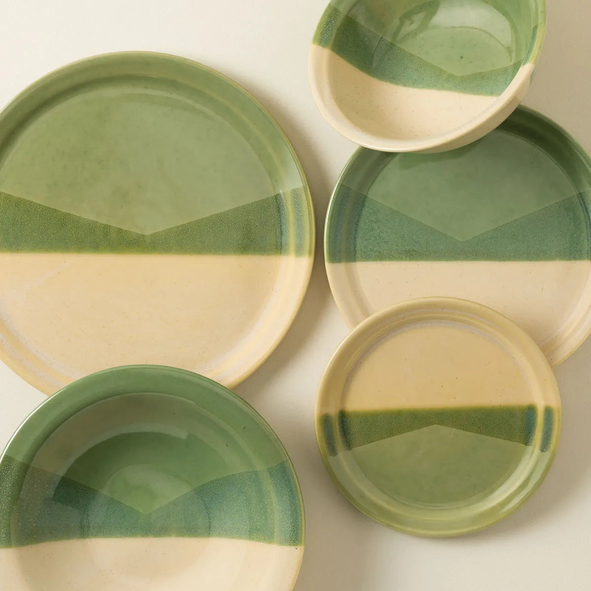 Hand‑Painted Stoneware Soup Bowl 4‑Pack