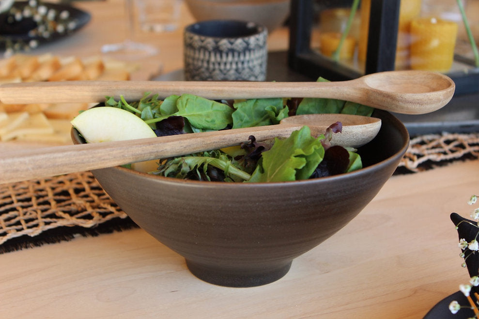 Striped Stoneware Soup & Cereal Bowl